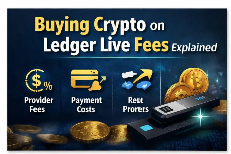 Buying crypto on Ledger Live fees explained including provider fees payment costs and rate spread